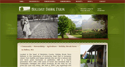 Desktop Screenshot of holidaybrookfarm.com