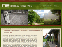 Tablet Screenshot of holidaybrookfarm.com